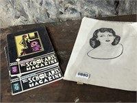 SKETCH PAD AND ART MAGAZINES 1930'S