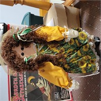 Wood Sunflower Doll