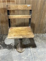 UNIQUE BOLT DOWN TO FLOOR ANTIQUE CHAIR