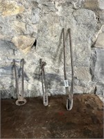 (3) ANTIQUE FORGE TONGS