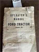 FORD MODEL 8N ORIGINAL OPERATORS MANUEL