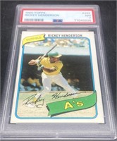 (Z) Rickey Henderson 1980 Topps rookie baseball
