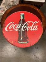 2 feet diameter coke sign