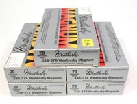 Lot, 80 New Weatherby .338-378 Wby. Mag Unprimed