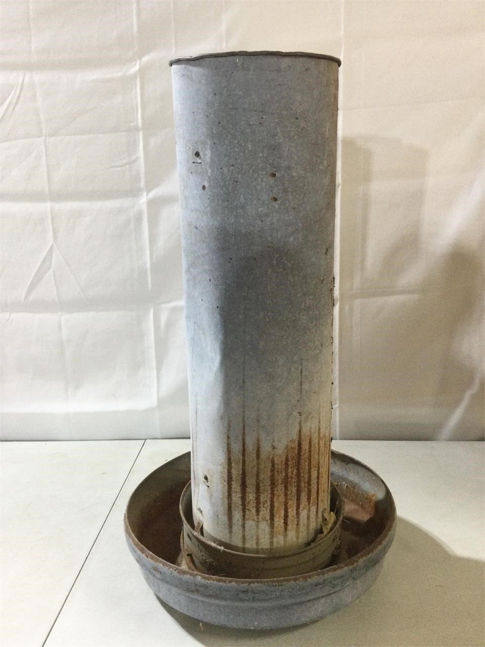 Galvanized Feeder, 27”Tall