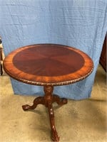 Antique wood lamp table