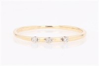 .05 Ct Diamond Band Stackable Ring 14 Kt