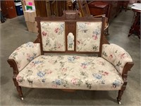 Antique floral sofa