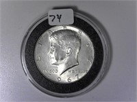 1967 40% Silver Kennedy Half Dollar