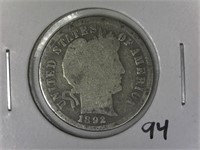 1892 Barber Dime