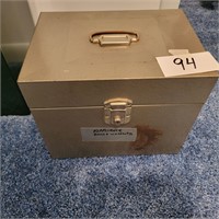 Metal File Box- No Key
