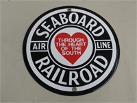 Seaboard Railroad Porcelain Sign