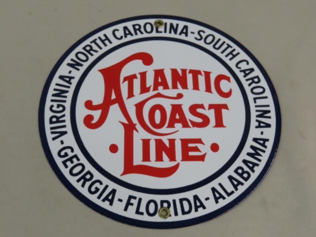 Atlantic Coastline Porcelain Sign