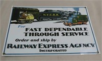 Railway Express Agency Metal Sign
