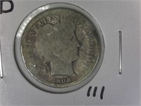 1908-D Barber Dime