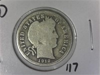 1912-D Barber Dime