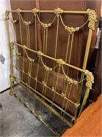 Iron full size bed with rails