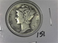 1938 Mercury Dime