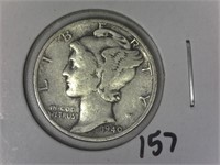 1940 Mercury Dime