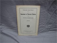 Antique 19th Annual Sate Of MD. Fisheries Report
