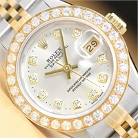 Rolex Ladies Datejust 1.13 Ct Diamond