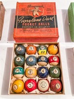 Vintage Ivorylene Dart Pocket Balls (16)