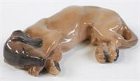 Royal Copenhagen Sleeping Dachshund Figurine