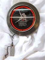 Vintage Betty Boop Neon Clock