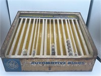 Vintage GE automotive bulbs display