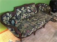 Nice Carved Sofa (88" Wide)