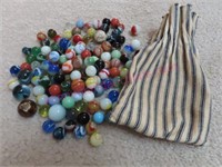 Old sack of marbles