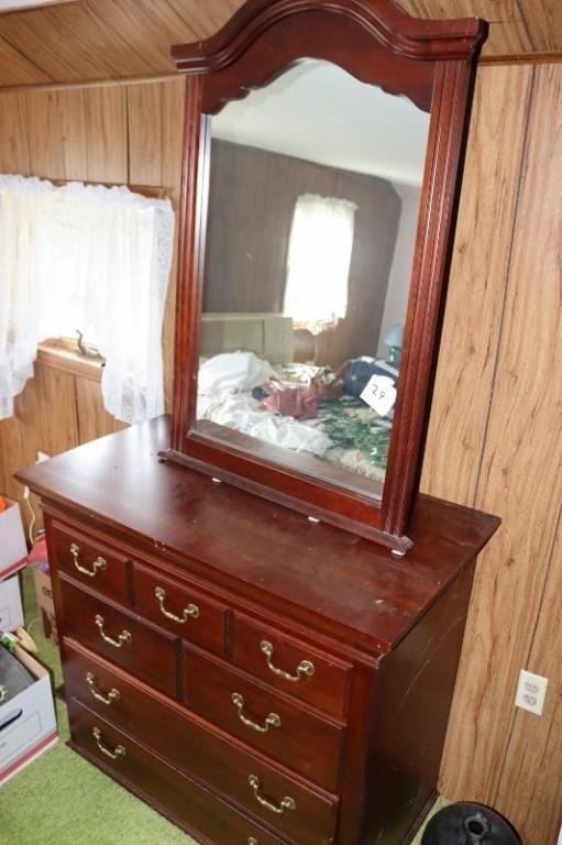 Dresser with mirror