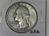 1954 Washington Quarter