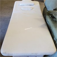 White Massage table with Gem Studded Base