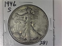 1946-S Walking Liberty Half Dollar