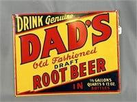 Dad's Old Fashioned Root Beer tin sign