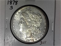 1878-S Morgan Silver Dollar