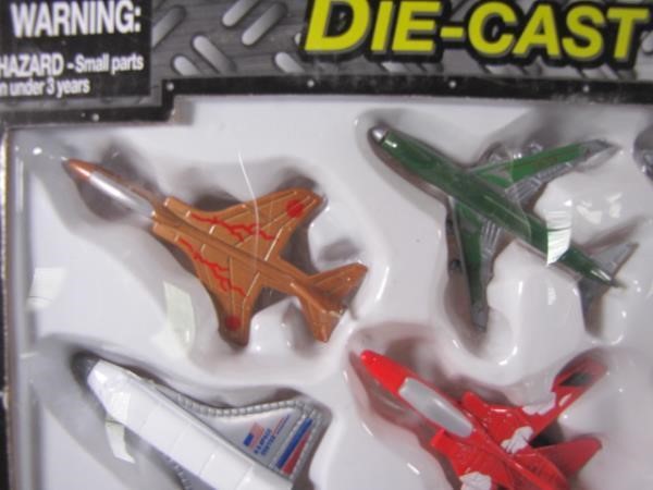 Nine Different Die-Cast Fighter Jets