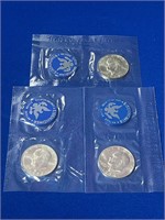 (3) 1972-1974 Eisenhower Unc. Silver Dollar Sets