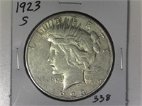 1923-S Peace Silver Dollar
