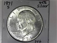 1971-S 40% Silver Ike Dollar