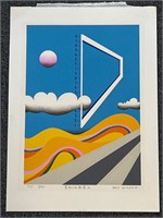 Ken Kusaka signed & numbered abstract art