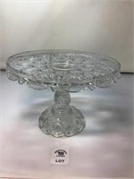 ADAMS & CO PALACE CLEAR CAKE STAND 7 x 10