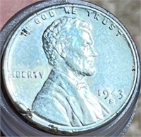 Tube of 1943 Steel Wheat Cents