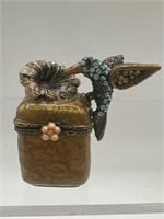 Jay Strongwater hummingbird trinket box