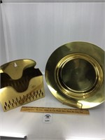 BRASS PLATE WITH STAND -MAIL HOLDER