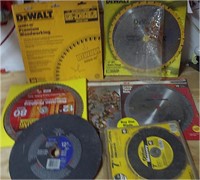 7 WOOD AND METAL SAW BLADES 12'-7" LOT MITER SAW