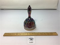 OPALESCENT CARNIVAL GLASS BELL