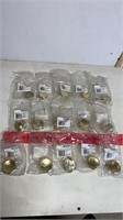 17 New Gold Finished Cabinet Knobs / Drawer Pulls