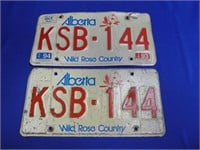 Alberta Wild Rose Country License Plates